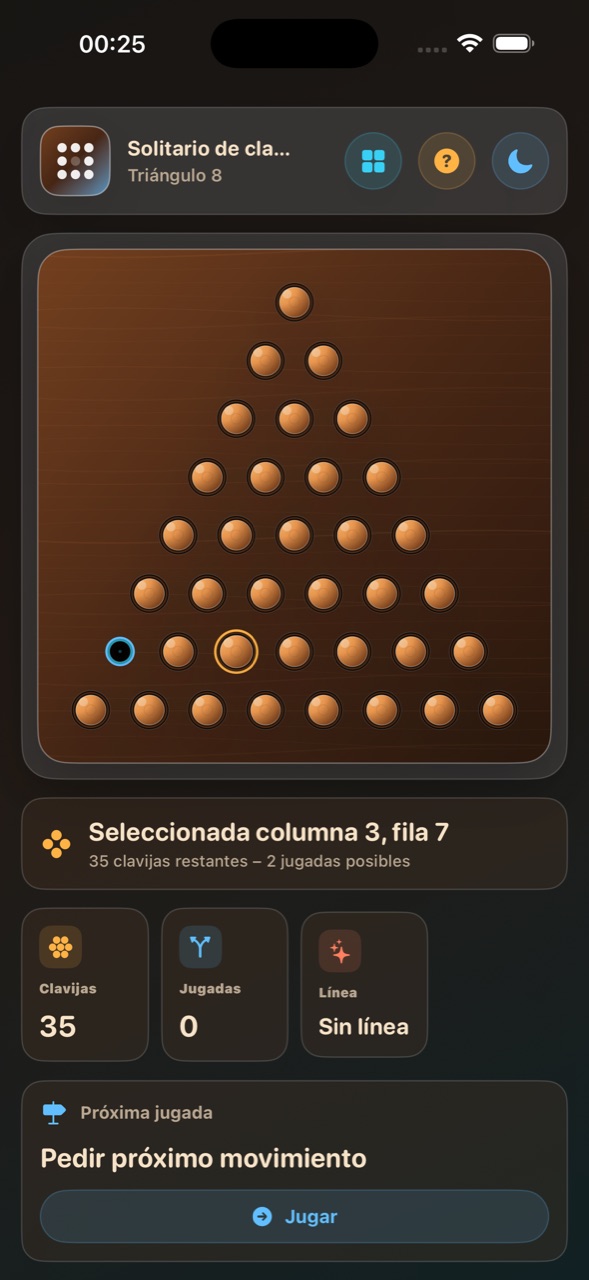 Wood Peg Solitaire ios App Store screenshot 3