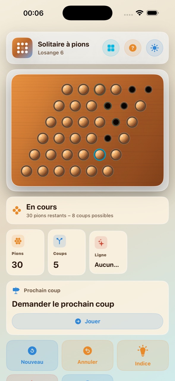 Wood Peg Solitaire ios App Store screenshot 6