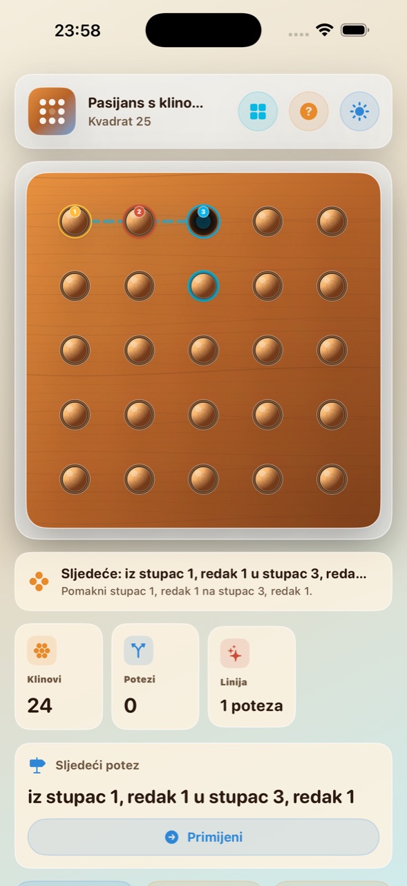 Wood Peg Solitaire ios App Store screenshot 8
