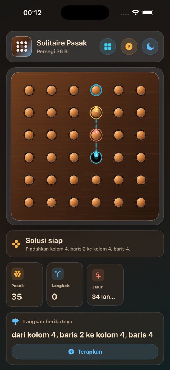Wood Peg Solitaire ios App Store screenshot 9