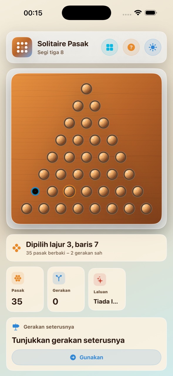 Wood Peg Solitaire ios App Store screenshot 4