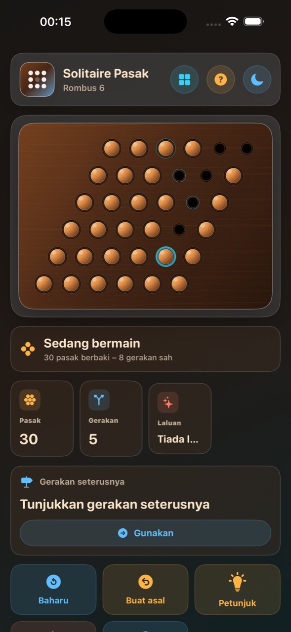 Wood Peg Solitaire ios App Store screenshot 5