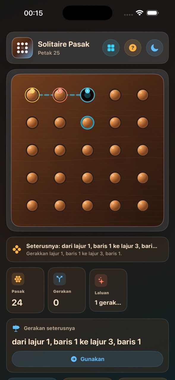 Wood Peg Solitaire ios App Store screenshot 7