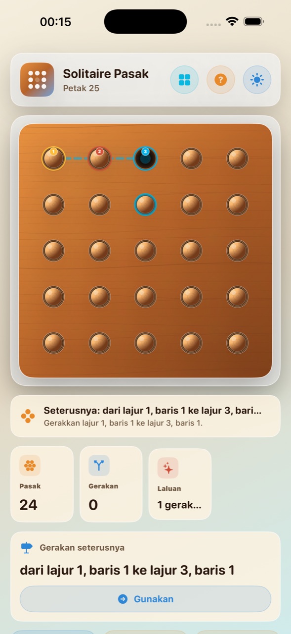 Wood Peg Solitaire ios App Store screenshot 8