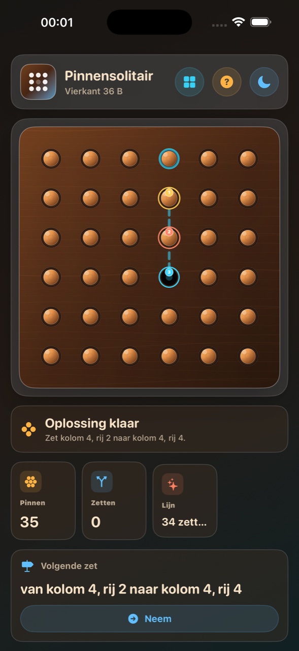 Wood Peg Solitaire ios App Store screenshot 9