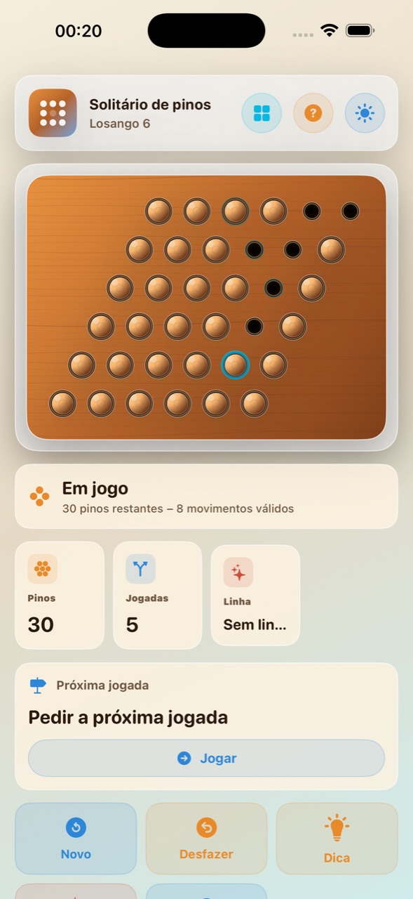 Wood Peg Solitaire ios App Store screenshot 6