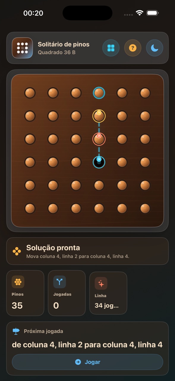 Wood Peg Solitaire ios App Store screenshot 9
