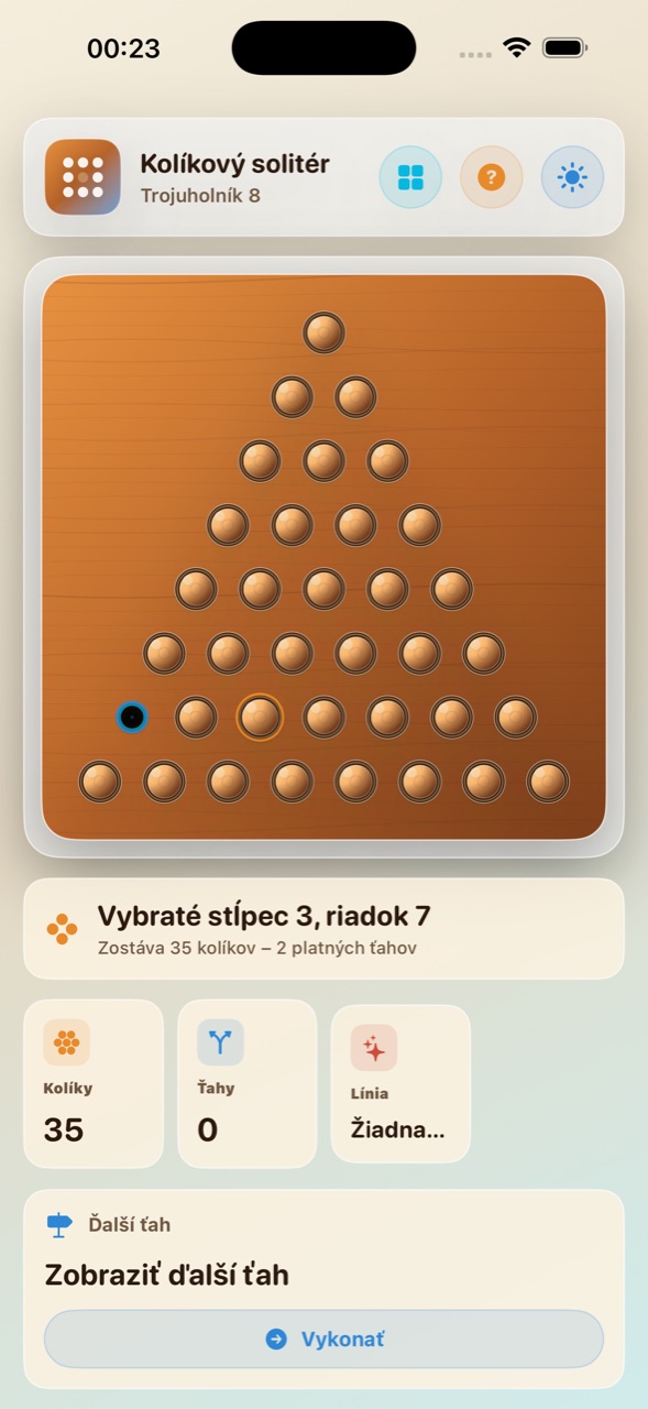 Wood Peg Solitaire ios App Store screenshot 4