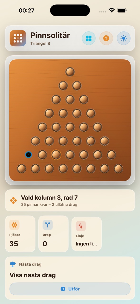 Wood Peg Solitaire ios App Store screenshot 4
