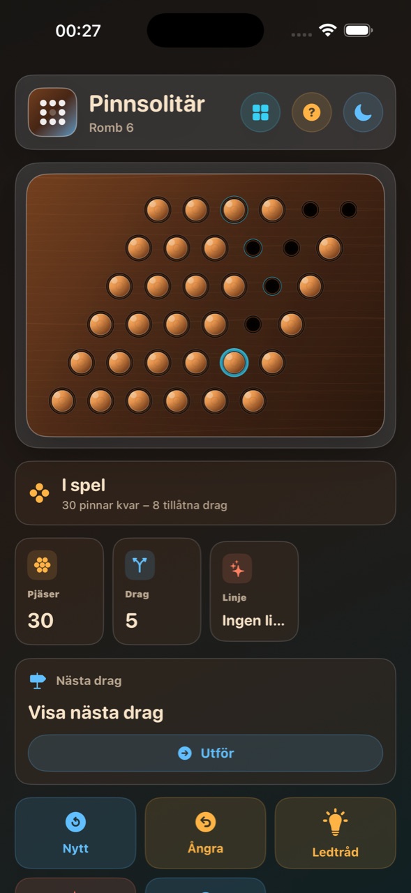 Wood Peg Solitaire ios App Store screenshot 5