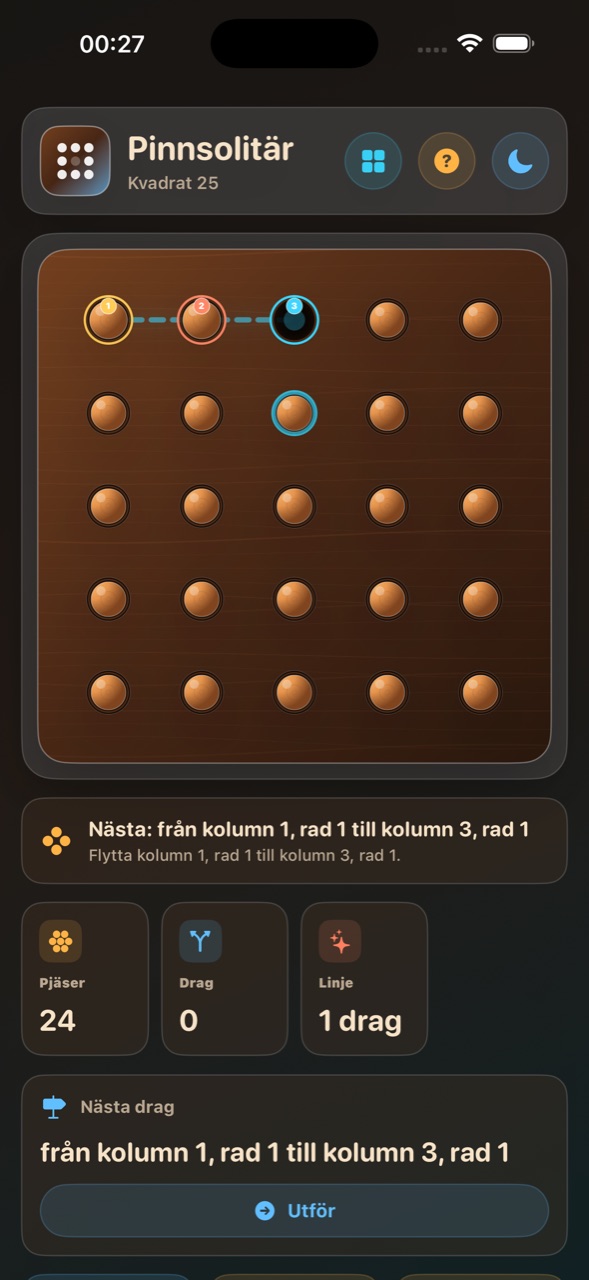Wood Peg Solitaire ios App Store screenshot 7