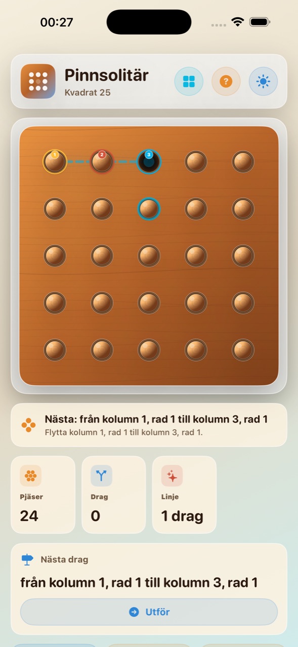 Wood Peg Solitaire ios App Store screenshot 8