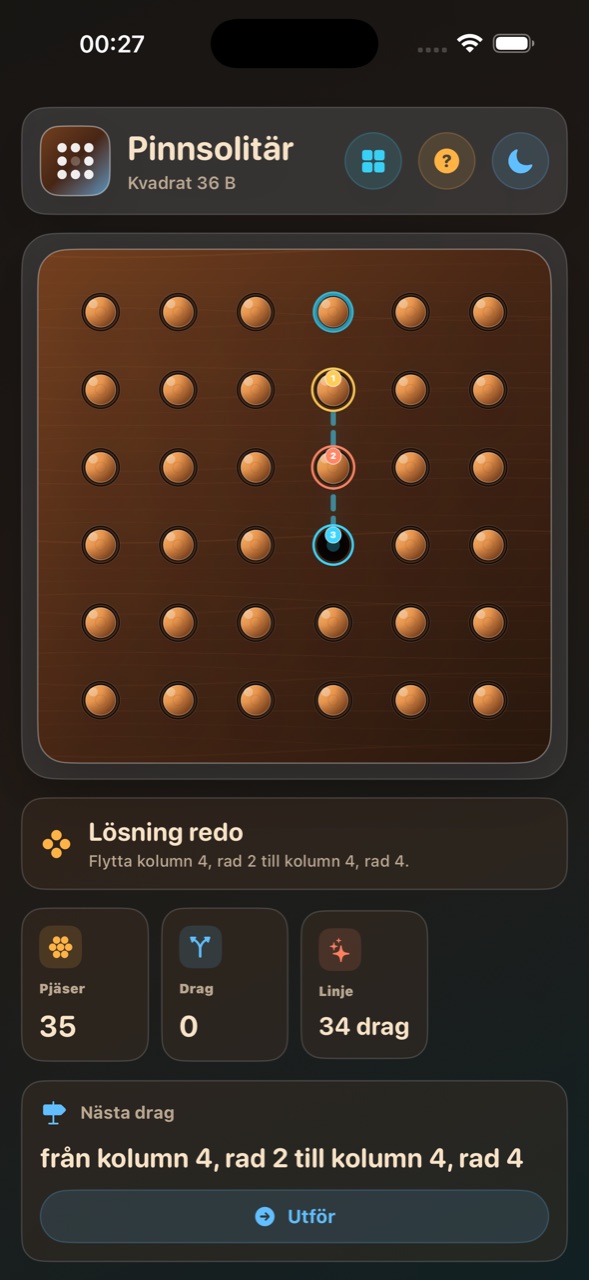 Wood Peg Solitaire ios App Store screenshot 9
