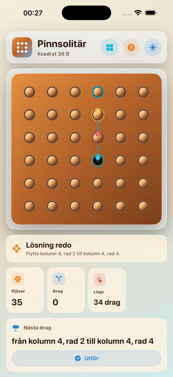 Wood Peg Solitaire ios App Store screenshot 10