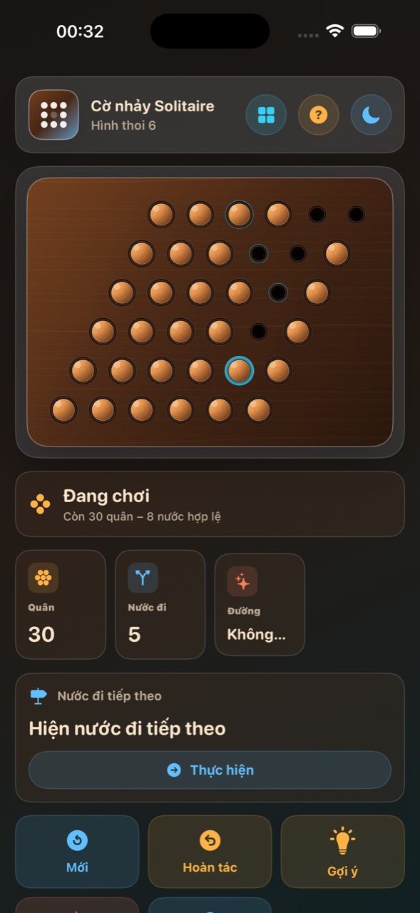 Wood Peg Solitaire ios App Store screenshot 5