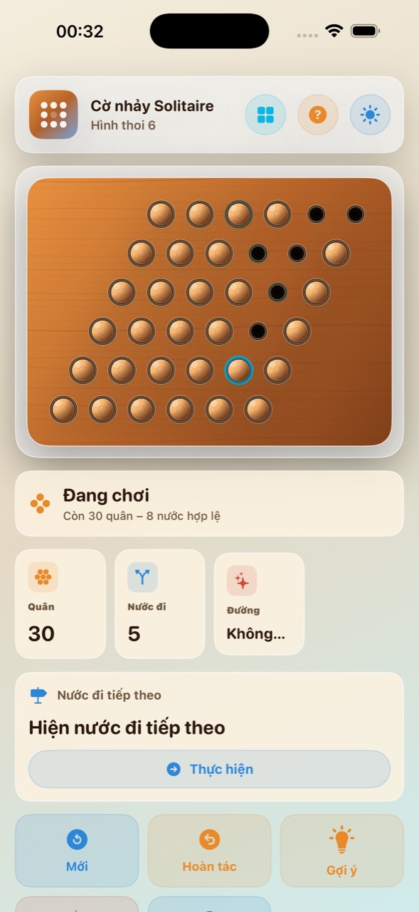 Wood Peg Solitaire ios App Store screenshot 6