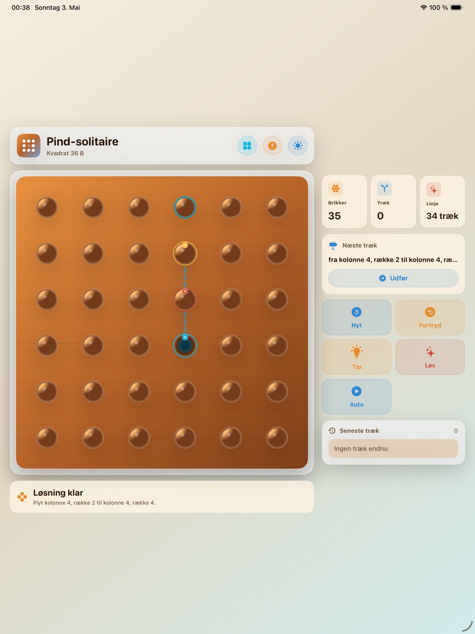 Wood Peg Solitaire ipados App Store screenshot 10