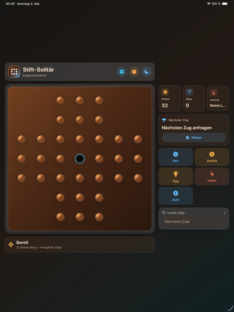 Wood Peg Solitaire ipados App Store screenshot 1
