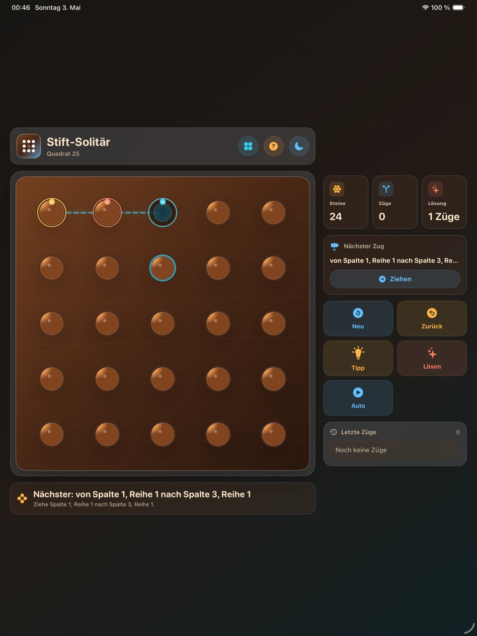 Wood Peg Solitaire ipados App Store screenshot 7