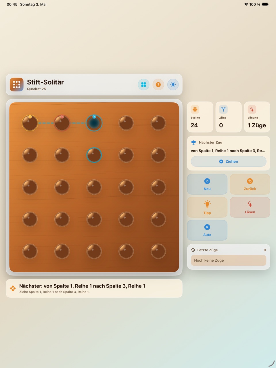 Wood Peg Solitaire ipados App Store screenshot 8