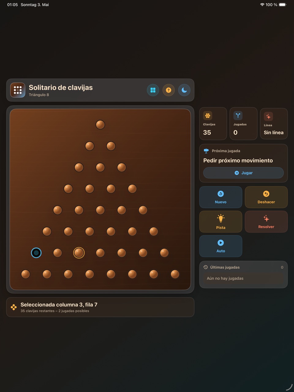 Wood Peg Solitaire ipados App Store screenshot 3