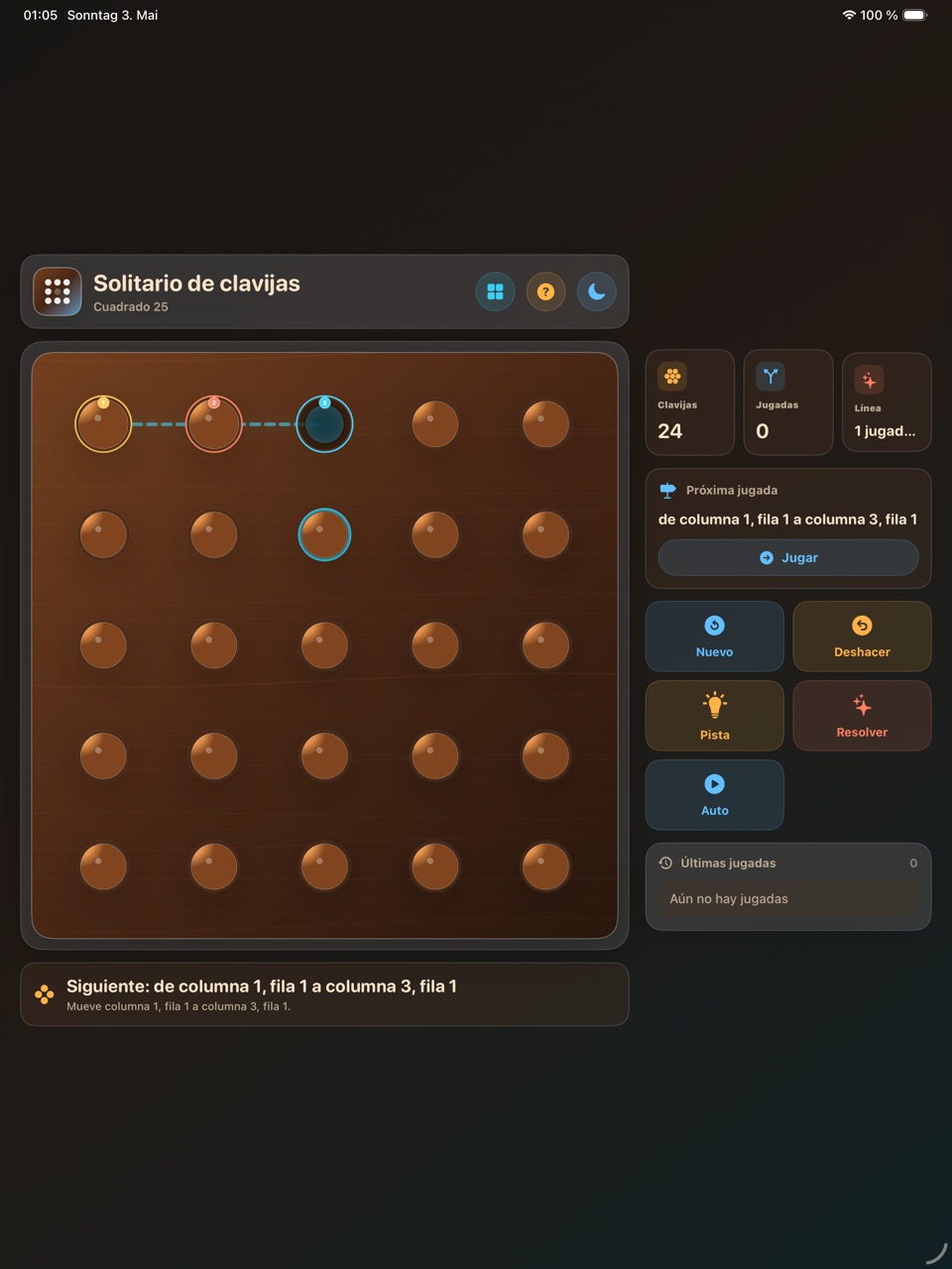 Wood Peg Solitaire ipados App Store screenshot 7