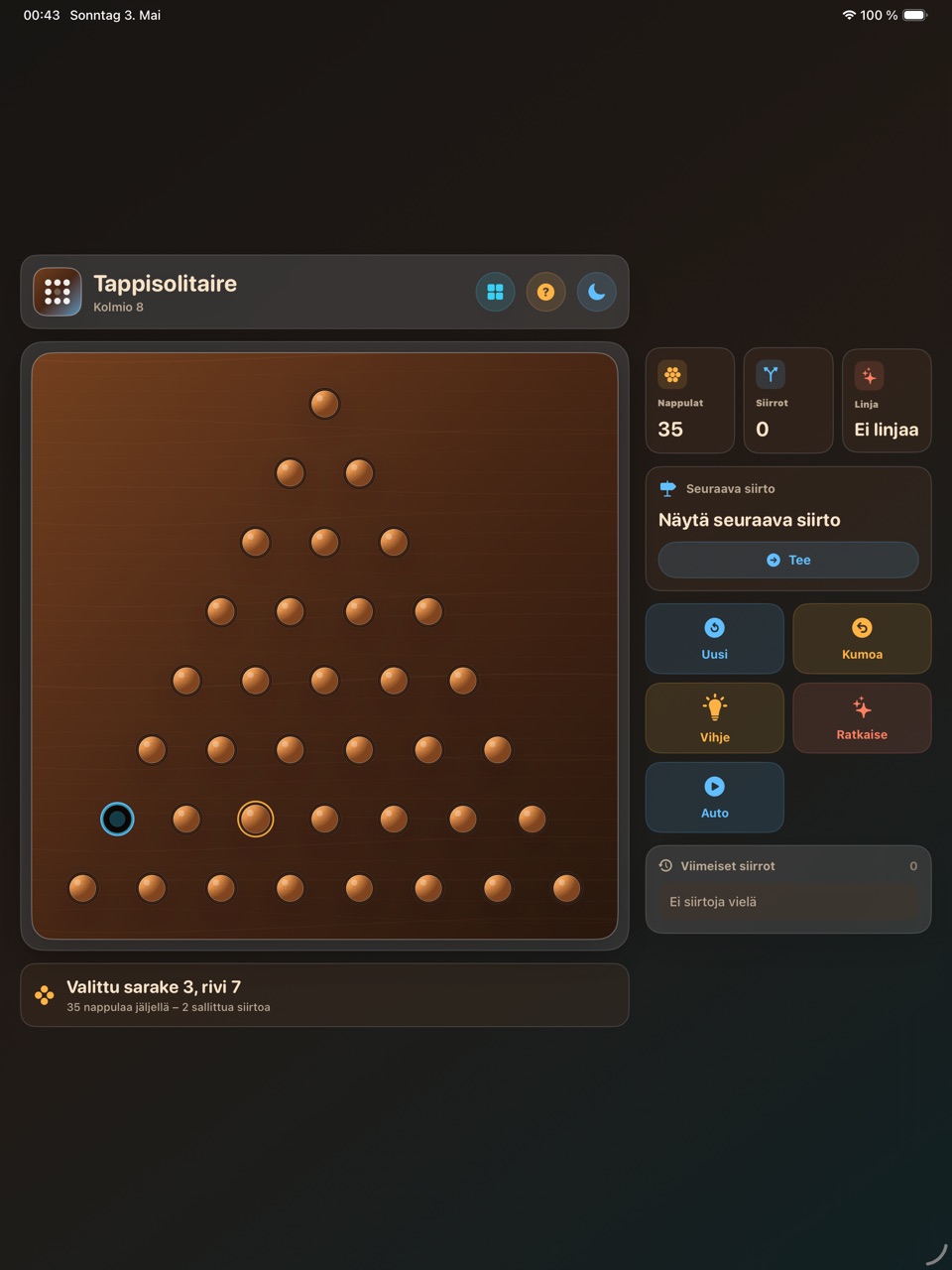 Wood Peg Solitaire ipados App Store screenshot 3