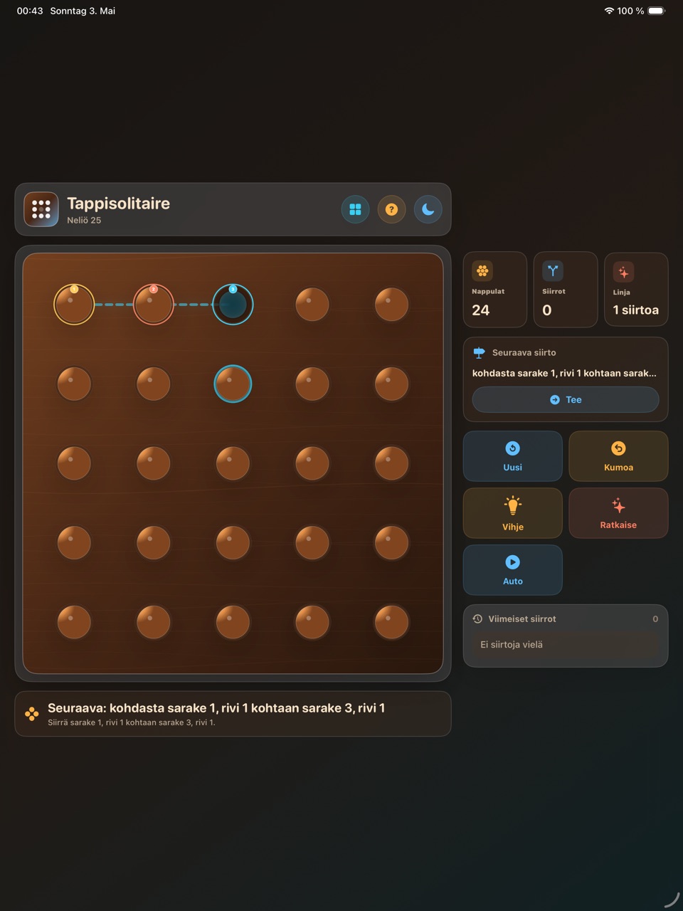 Wood Peg Solitaire ipados App Store screenshot 7