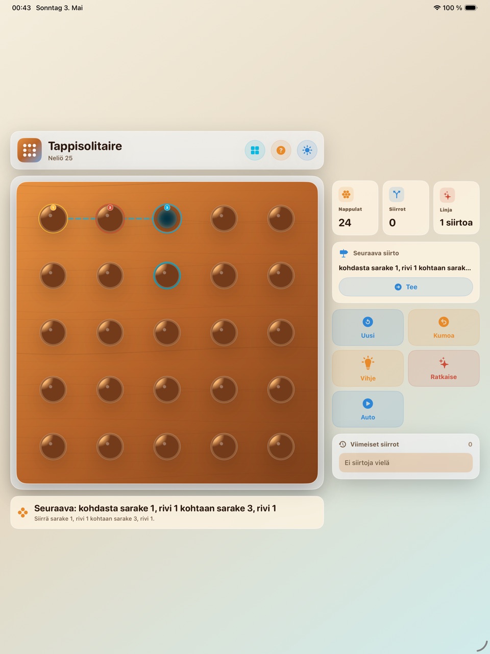 Wood Peg Solitaire ipados App Store screenshot 8