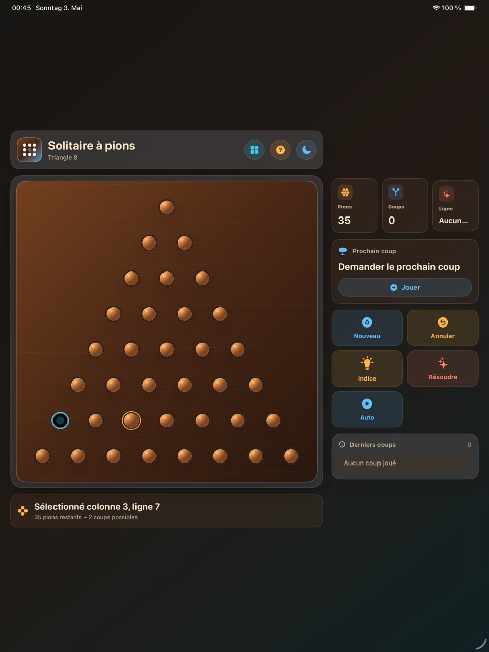 Wood Peg Solitaire ipados App Store screenshot 3