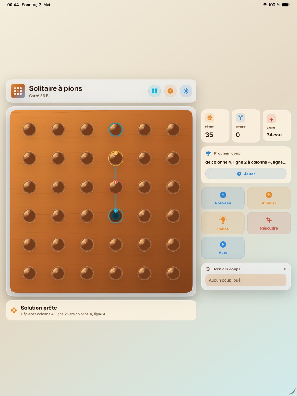 Wood Peg Solitaire ipados App Store screenshot 10