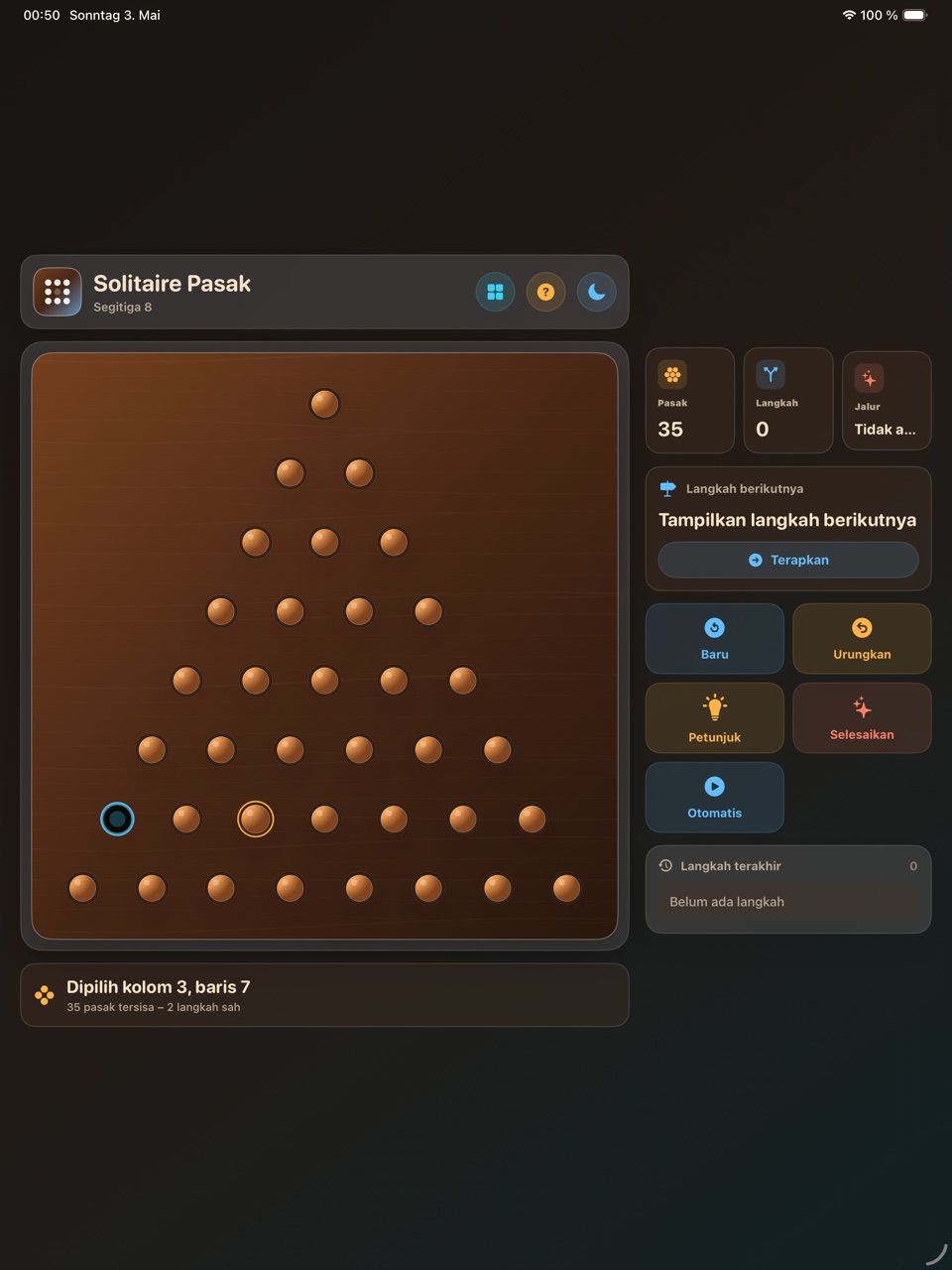 Wood Peg Solitaire ipados App Store screenshot 3