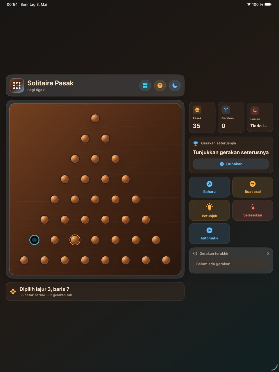 Wood Peg Solitaire ipados App Store screenshot 3
