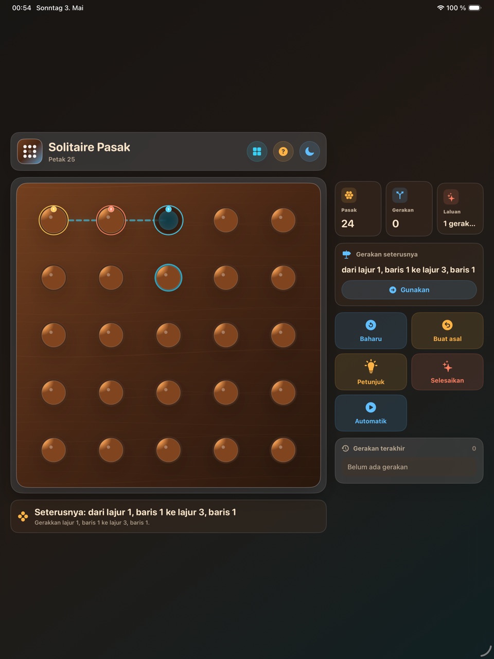 Wood Peg Solitaire ipados App Store screenshot 7