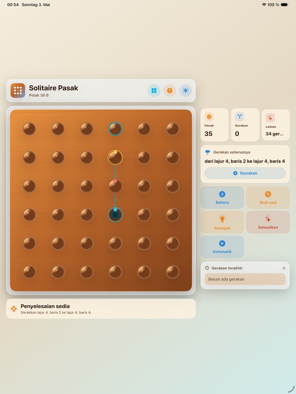 Wood Peg Solitaire ipados App Store screenshot 10