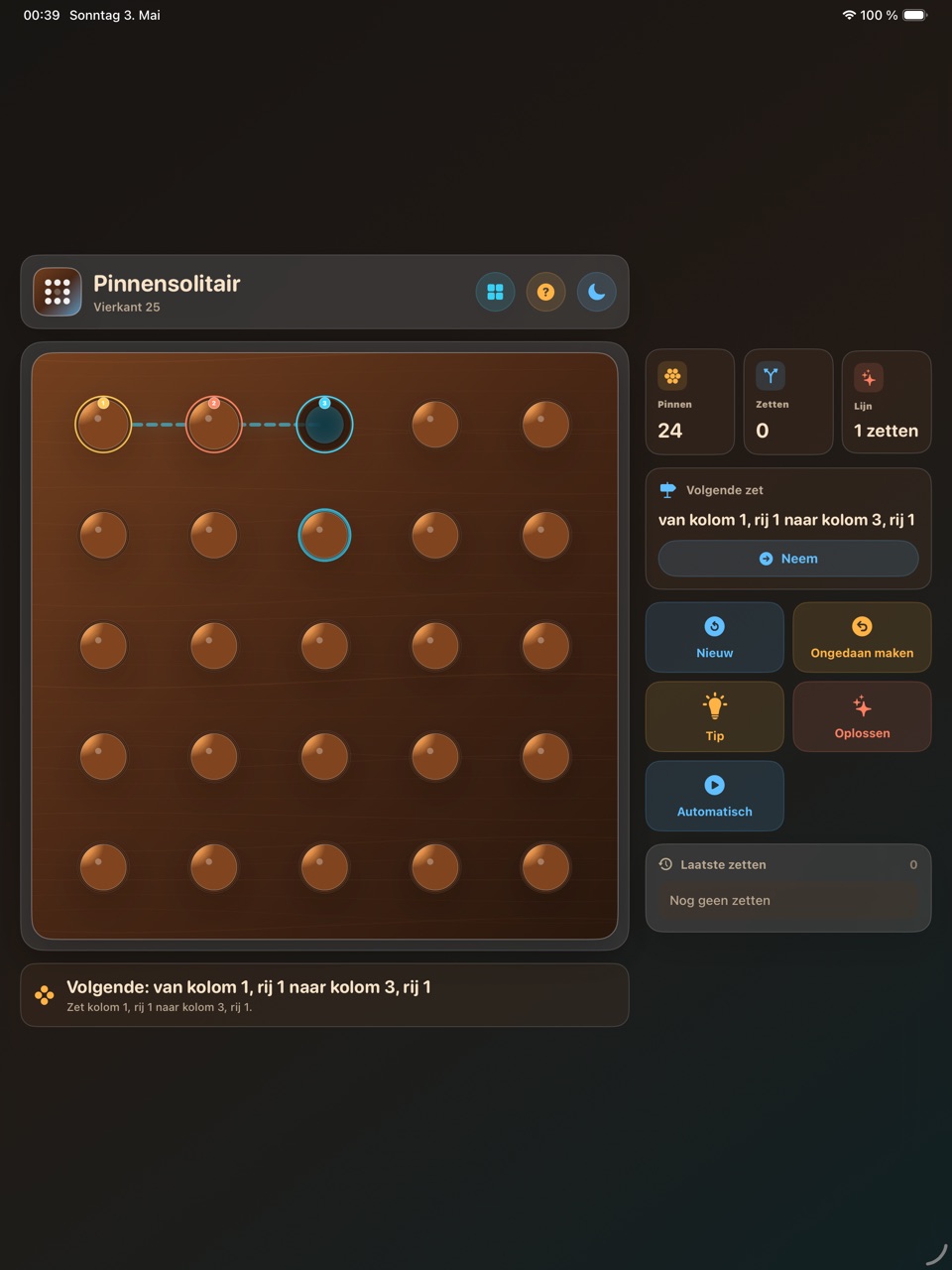 Wood Peg Solitaire ipados App Store screenshot 7