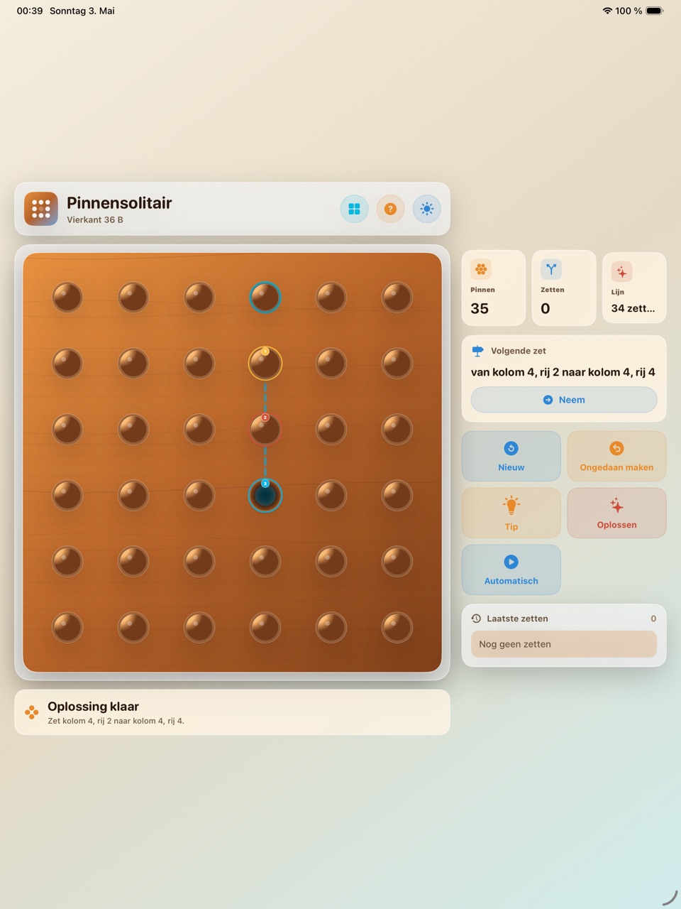 Wood Peg Solitaire ipados App Store screenshot 10