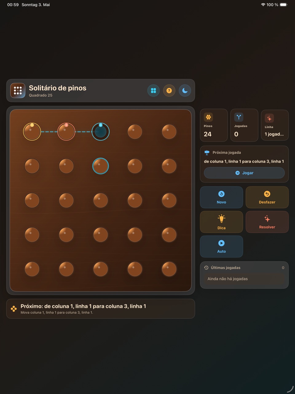 Wood Peg Solitaire ipados App Store screenshot 7