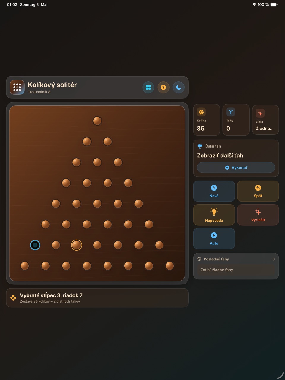 Wood Peg Solitaire ipados App Store screenshot 3