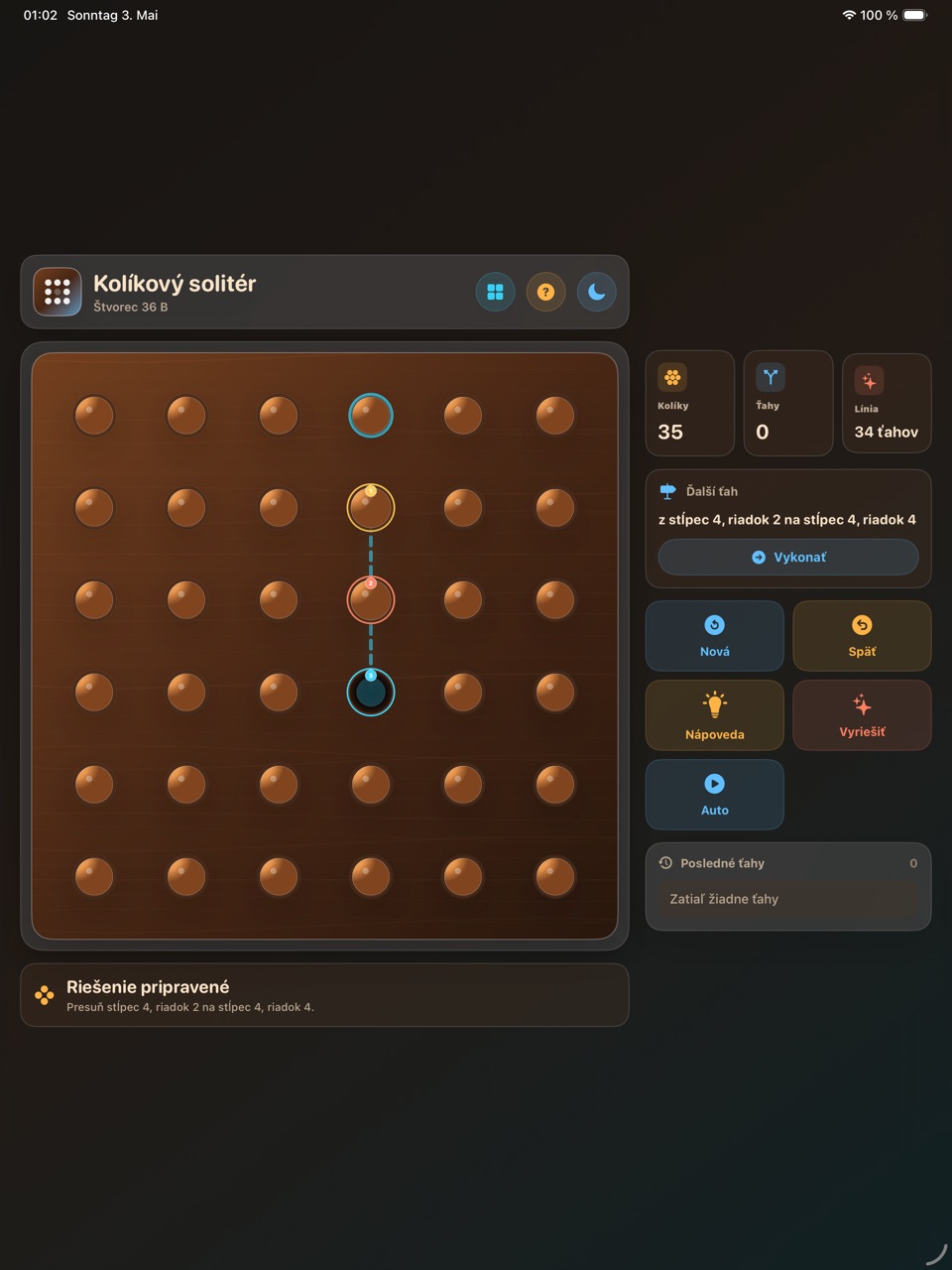 Wood Peg Solitaire ipados App Store screenshot 9
