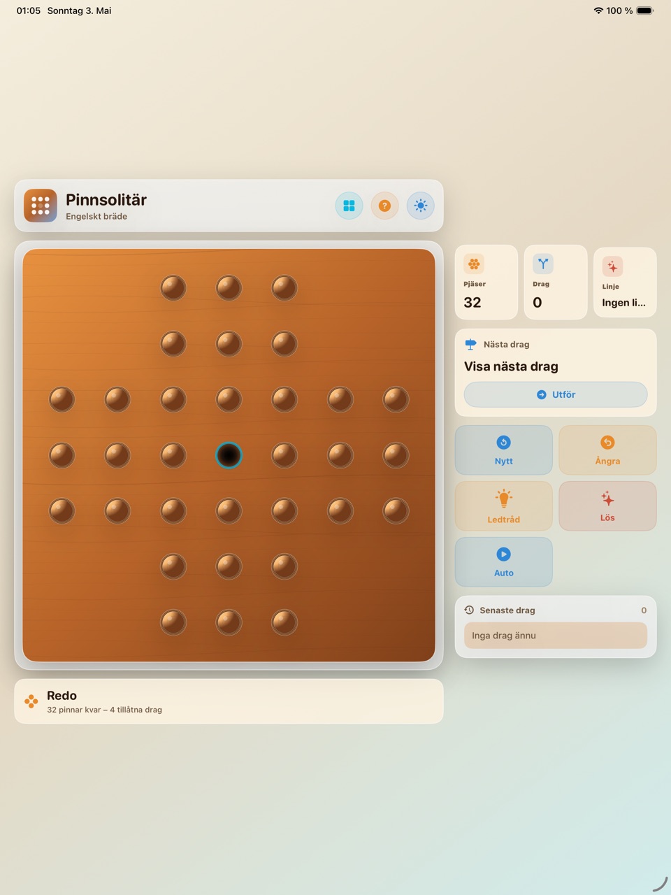 Wood Peg Solitaire ipados App Store screenshot 2