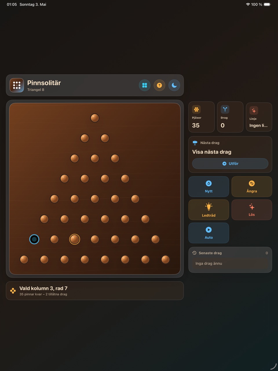 Wood Peg Solitaire ipados App Store screenshot 3