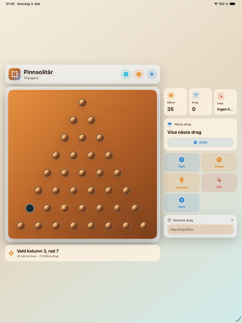 Wood Peg Solitaire ipados App Store screenshot 4