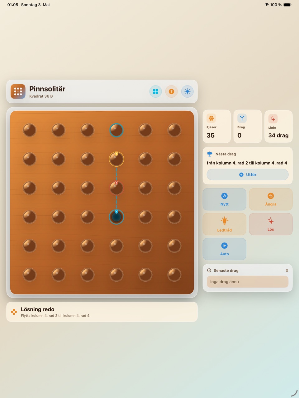 Wood Peg Solitaire ipados App Store screenshot 10