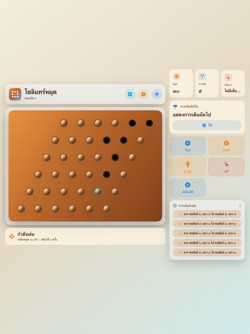 Wood Peg Solitaire ipados App Store screenshot 6