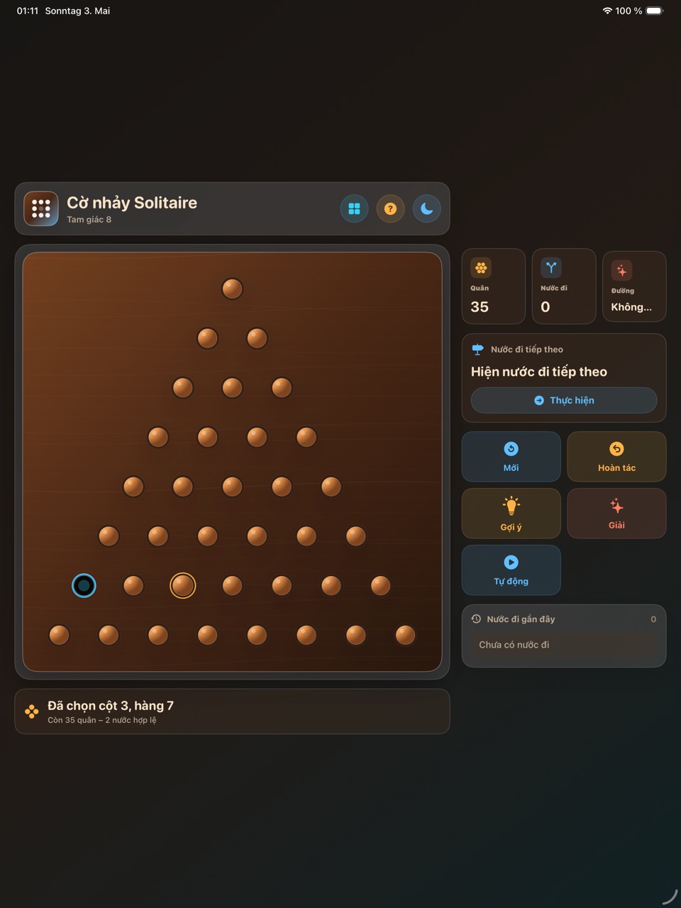 Wood Peg Solitaire ipados App Store screenshot 3