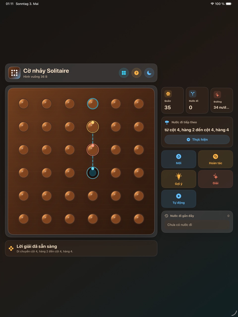 Wood Peg Solitaire ipados App Store screenshot 9