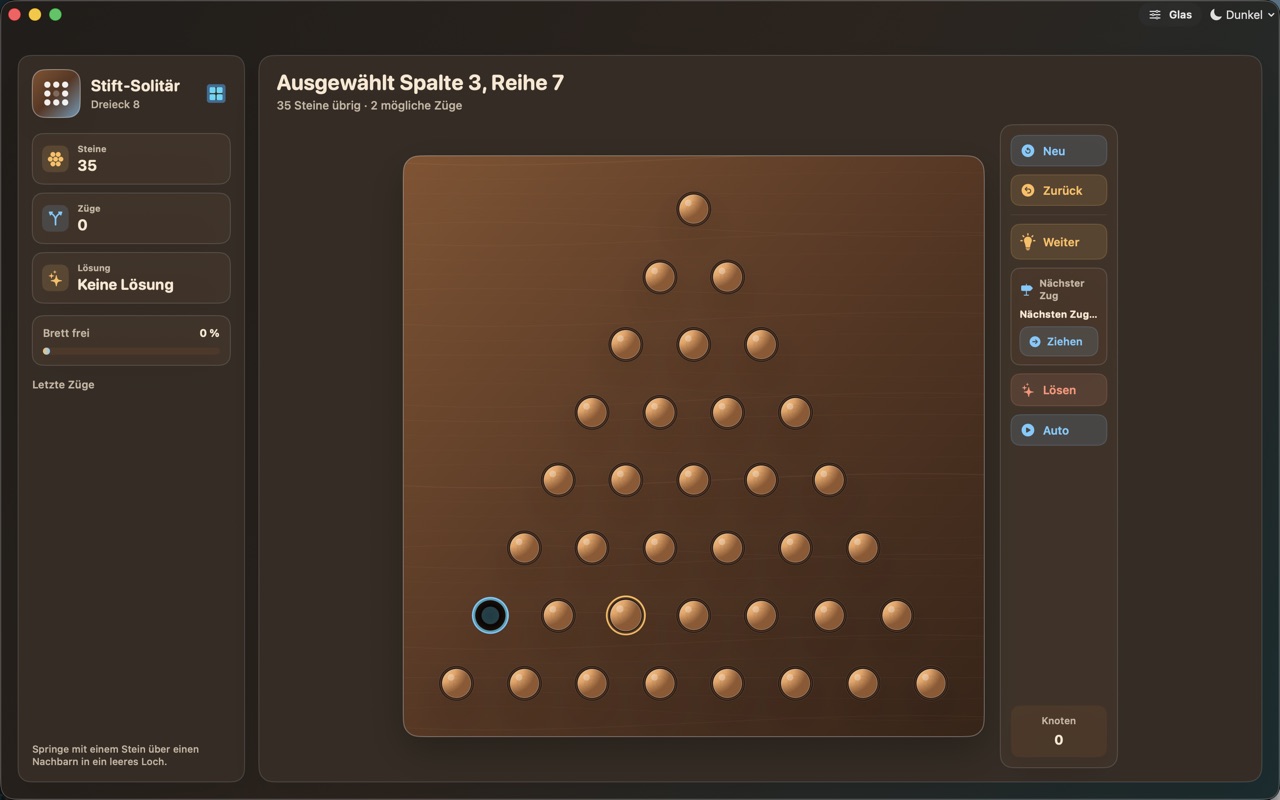 Wood Peg Solitaire macos App Store screenshot 3