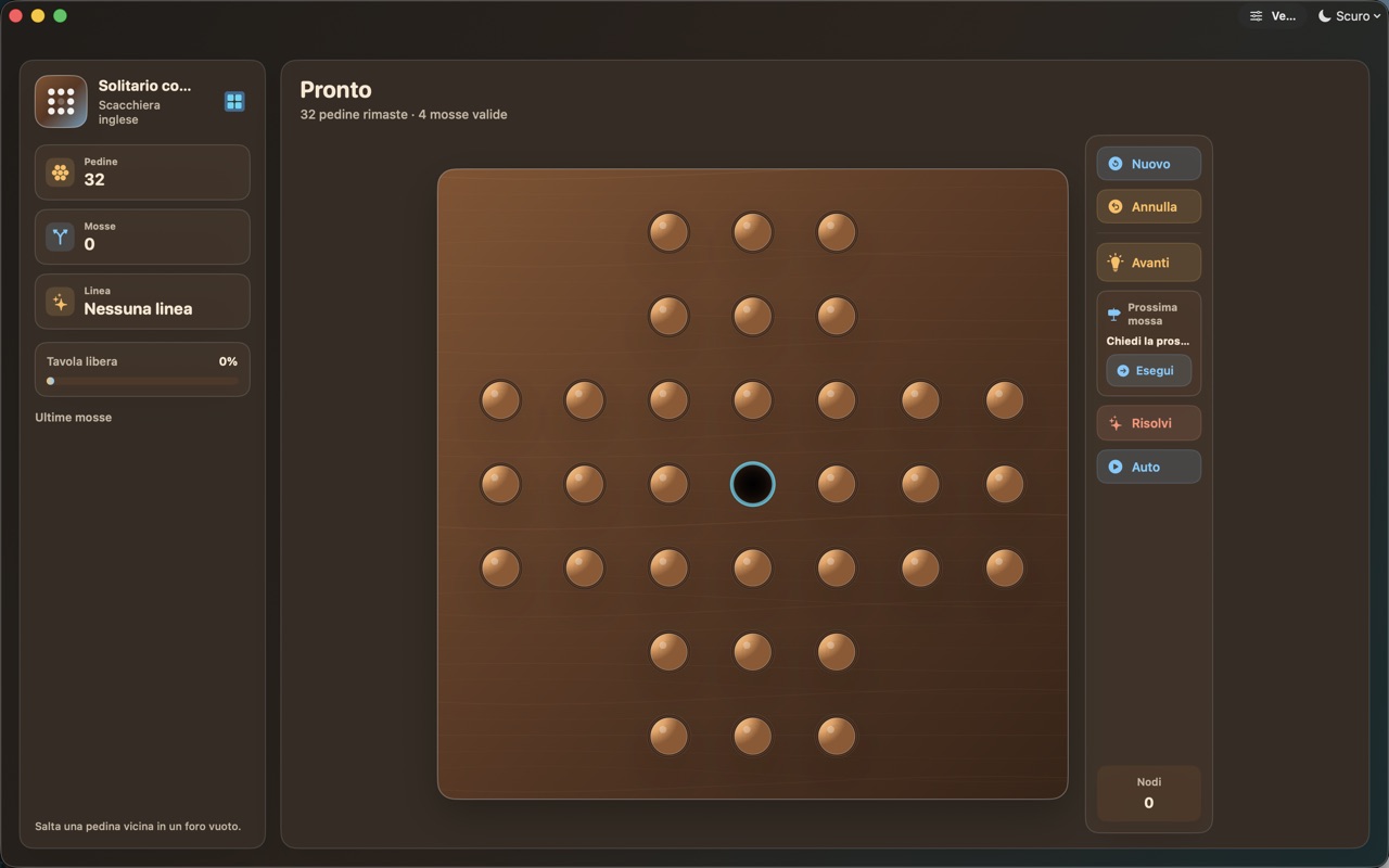 Wood Peg Solitaire macos App Store screenshot 1