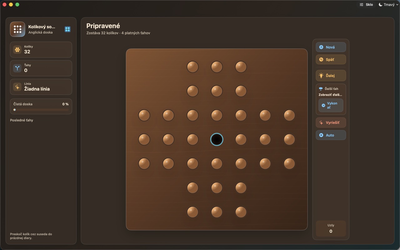 Wood Peg Solitaire macos App Store screenshot 1